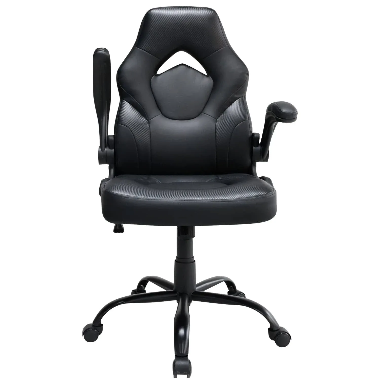 Home Office Chair, Ergonomic Computer Chairs with Flip-Up Armrests, PU Leather S