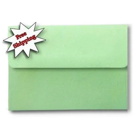 Green Pastel 100 Boxed A6 Envelopes for 4 x 6 Greeting Cards Invitations Birth ...