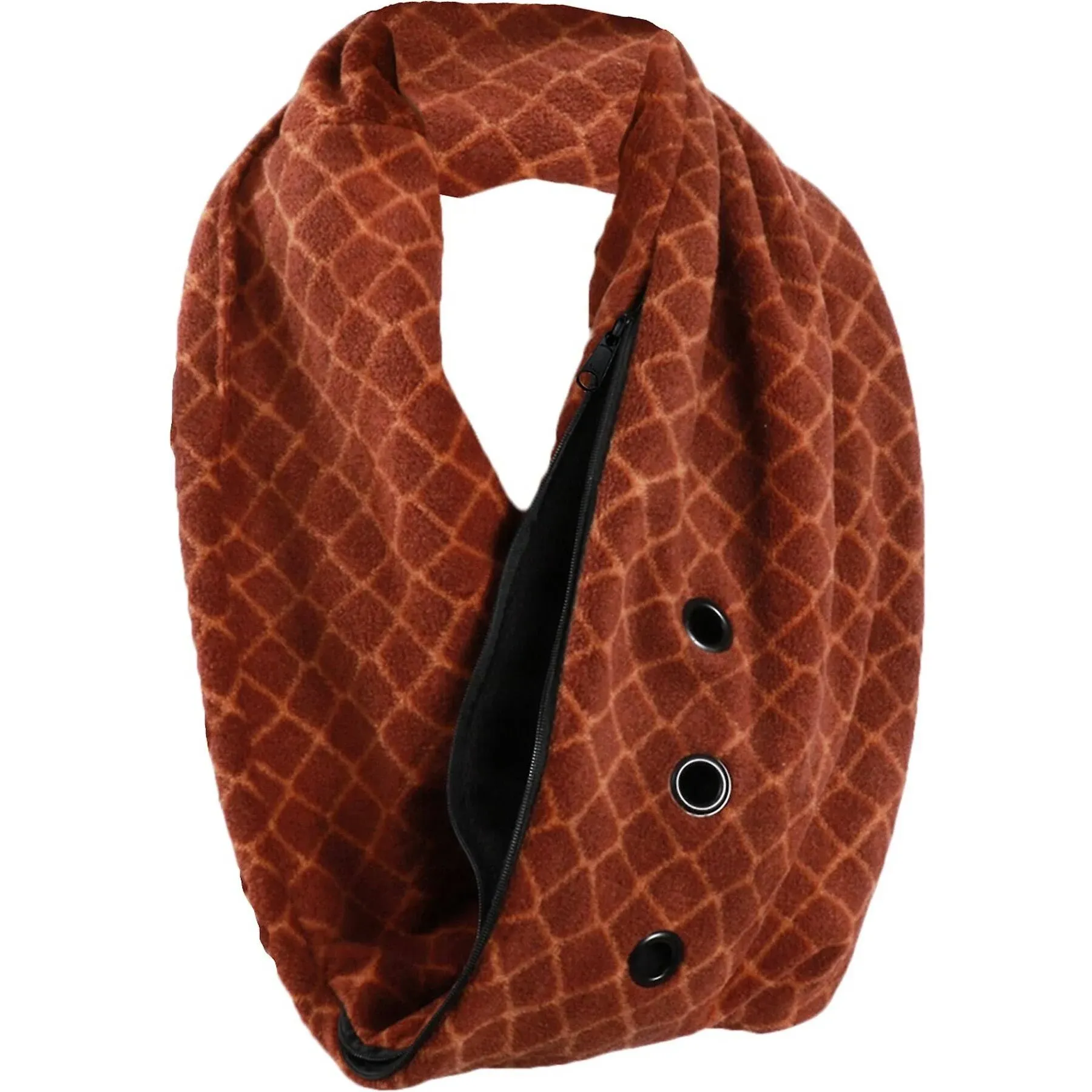 Exotic Nutrition Bonding Scarf Snakeskin, Size: Small, Brown