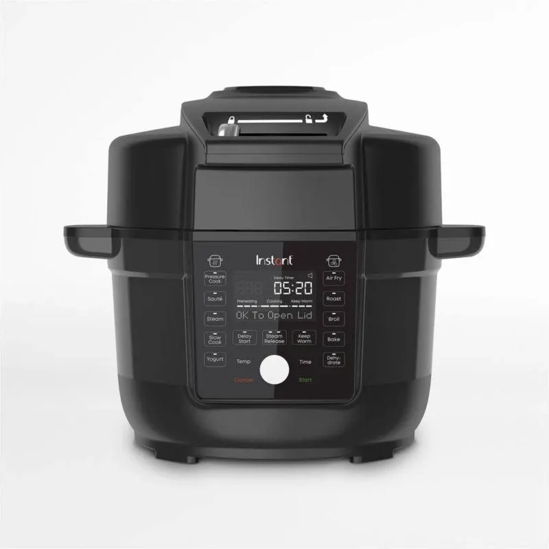 Instant Pot Duo Crisp Ultimate Lid, 13-in-1 Air Fryer and Pressure Cooker Combo, Sauté, Slow Cook, Bake, Steam, Warm, Roast, Dehydrate, Sous Vide, & Proof, App With Over 800 Recipes, 6.5 Quart,Black