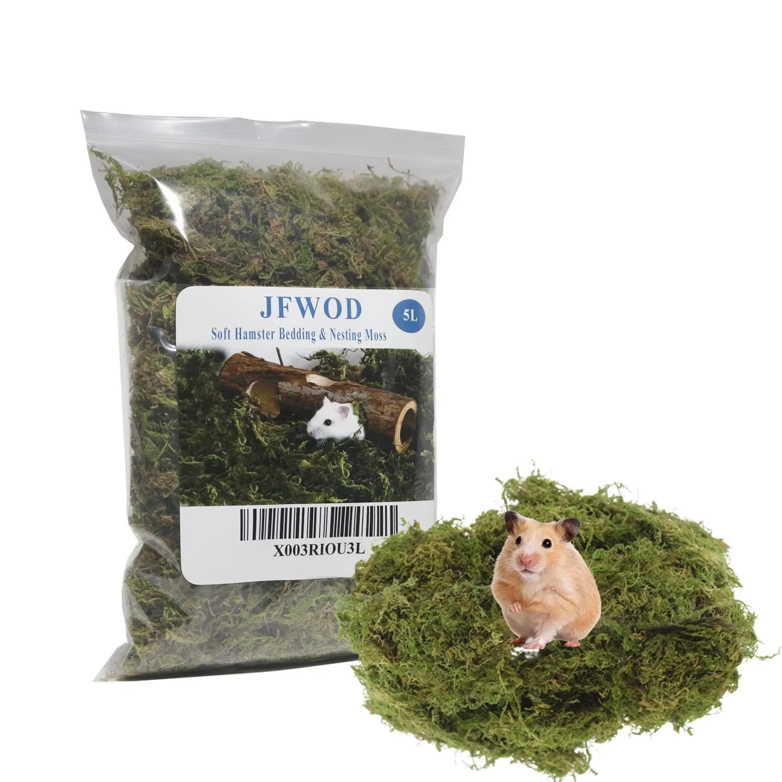 5L Forest Moss for Hamster Syrian Gerbils Bedding Natural Moss Perfect for Po...