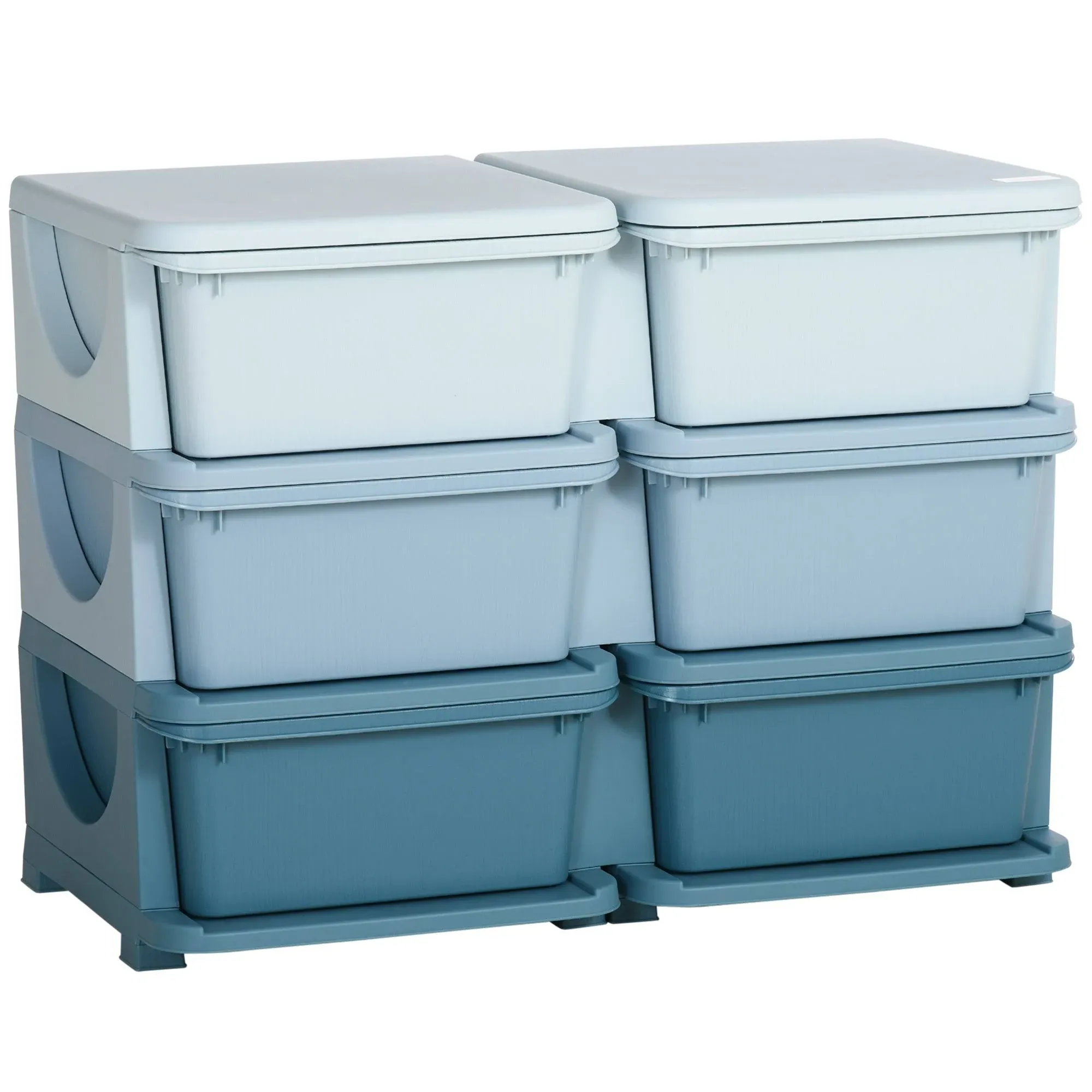 Qaba 3 Tier Kids Storage Unit