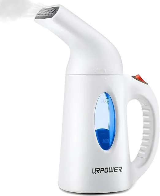 URPOWER Steamer for Clothes, Portable Handheld Clothes Steamer, Fast Heat-up Garment Steamer with High Capacity Fabric Wrinkles Remover Steamer for Home, Office and Travel 110V