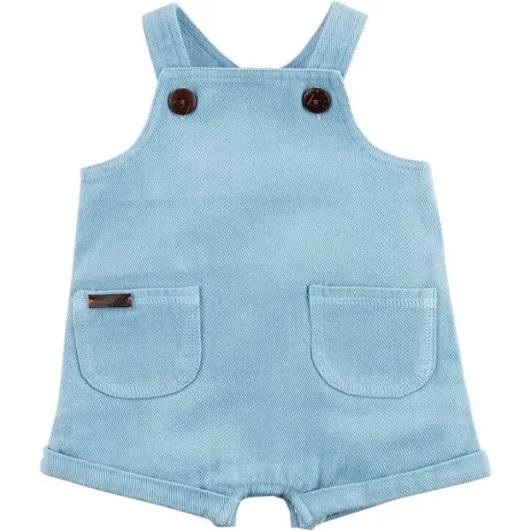 Mud Pie - Baby Boy Light Blue Overalls