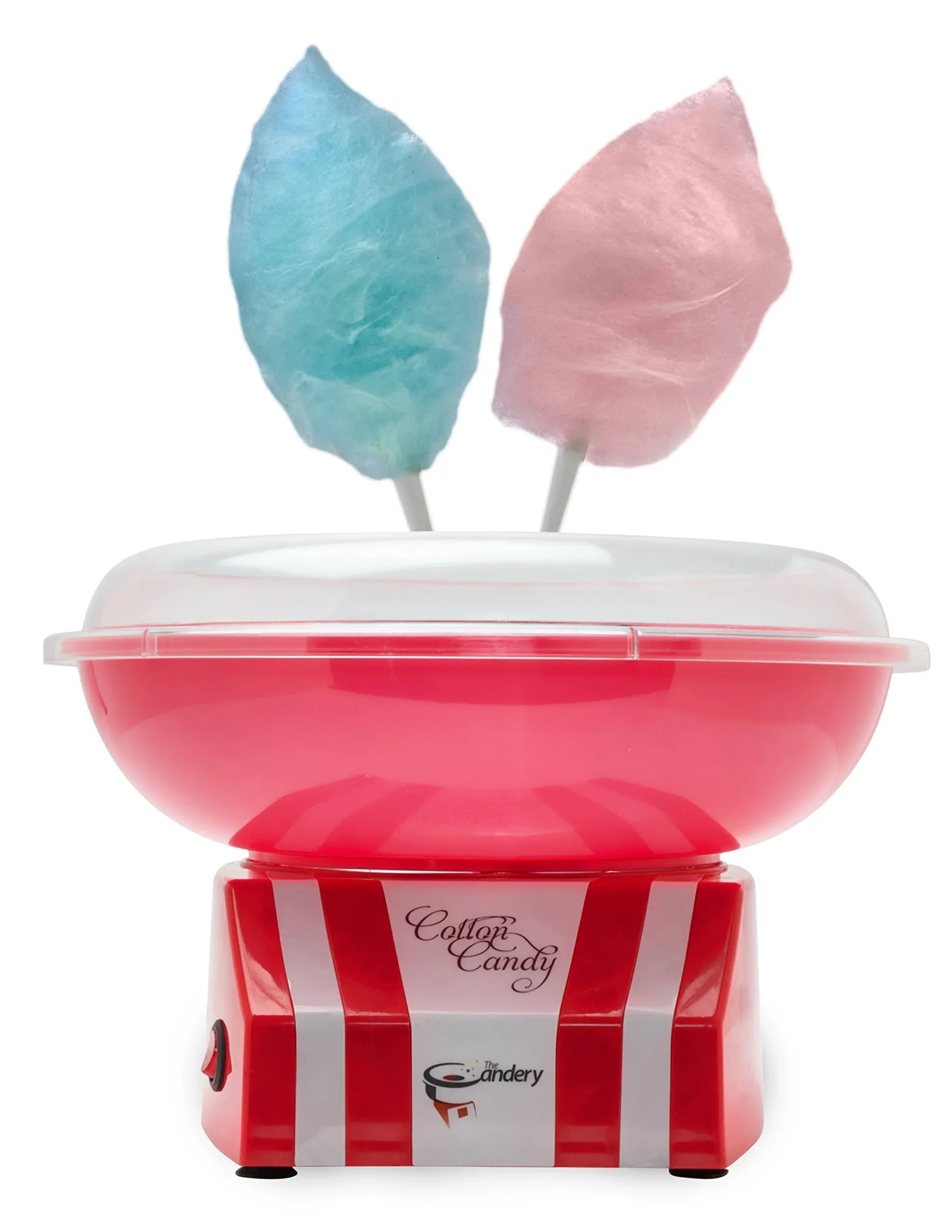 The Candery Cotton Candy Machine - Bright, Colorful Style- Makes Hard Candy ...