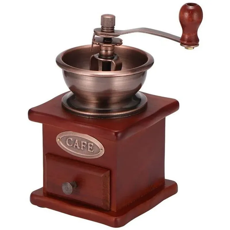 Manual Coffee Grinder - Vintage Style Hand Crank Coffee Mill for Drip Coffee