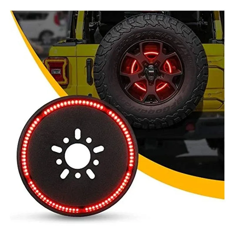 Spare Tire Brake Light Wheel Light 3rd Third Brake Light for 2018 2019 2020 Jeep