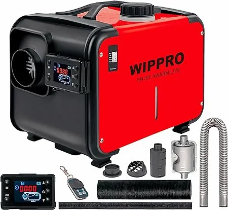 WIPPRO Diesel Heater, 5KW-8KW 12V All in One, Diesel Air Heater USA NEW STOCK