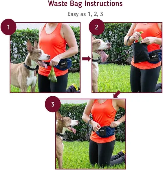 Leashboss Packup Pouch Dog Treat Training Waist Belt, Storage Fanny Pack and ...