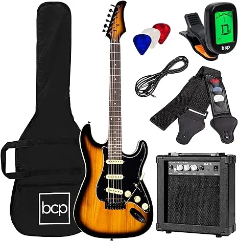 Best Choice Products 39in Full Size Beginner Electric Guitar Kit