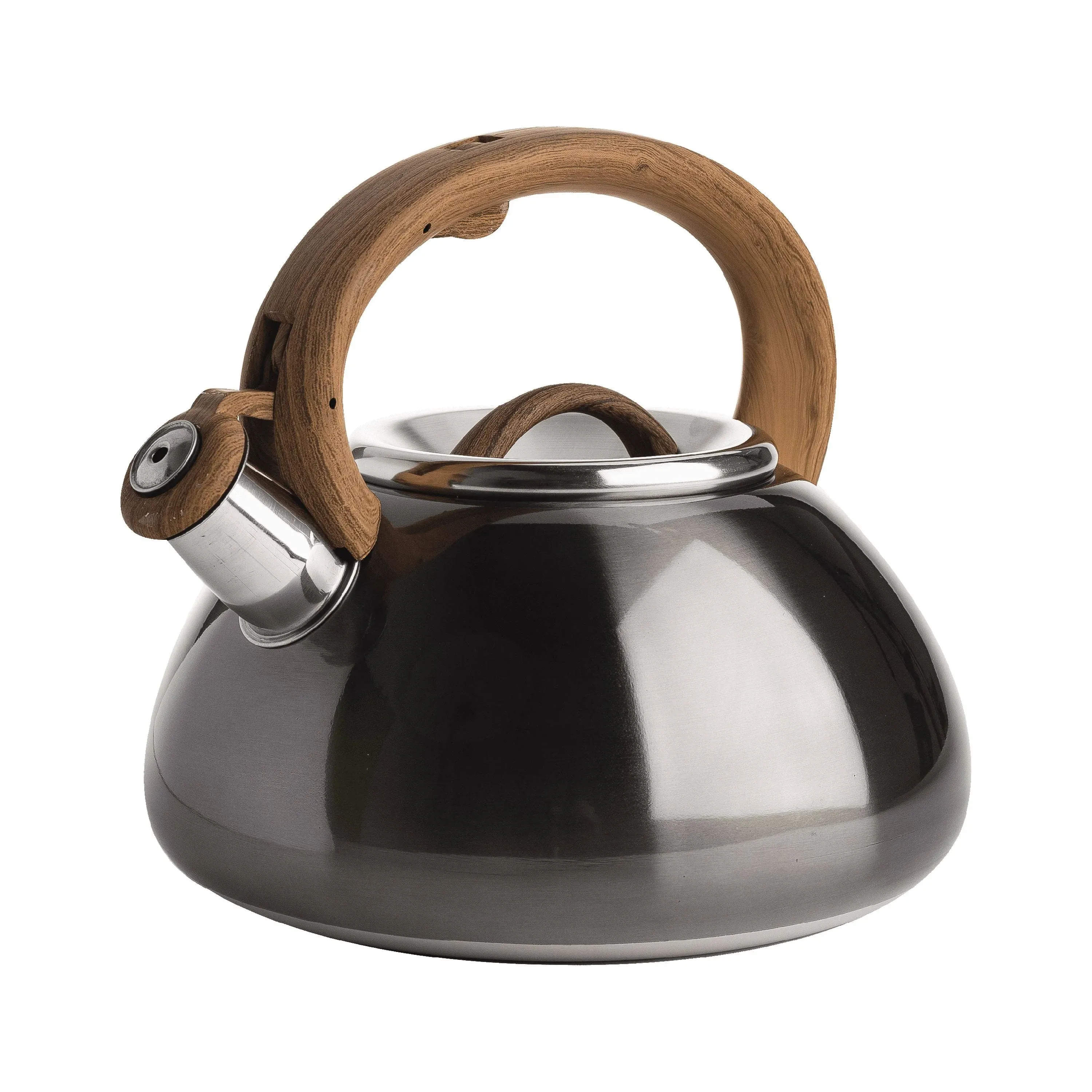 Avalon Whistling Kettle, 2.5 Qt, Locking Spout, Stay Cool Handle - Primula