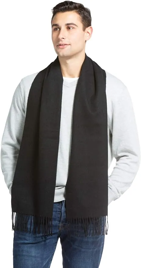 "Men's Classic 100% Pure Cashmere Scarf"