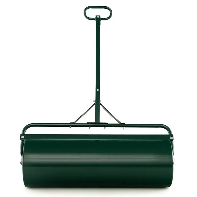 Goplus Lawn Roller, Push/Tow-Behind Lawn Roller, 17 Gallon/63L Water/Sand-Filled ...