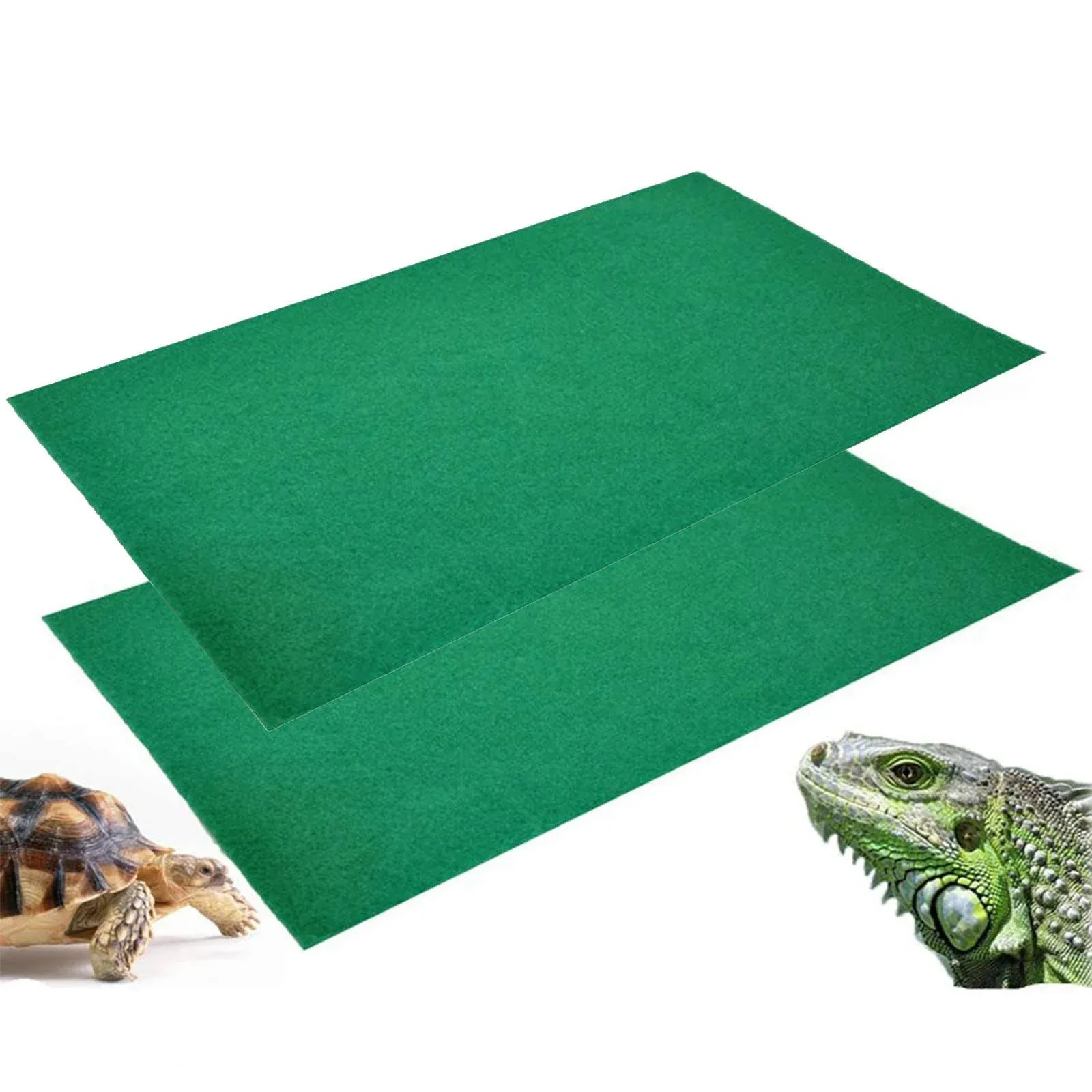 2pcs Reptile Carpet Terrarium Bedding Substrate Liner Carpet for Lizard, Turtles ...