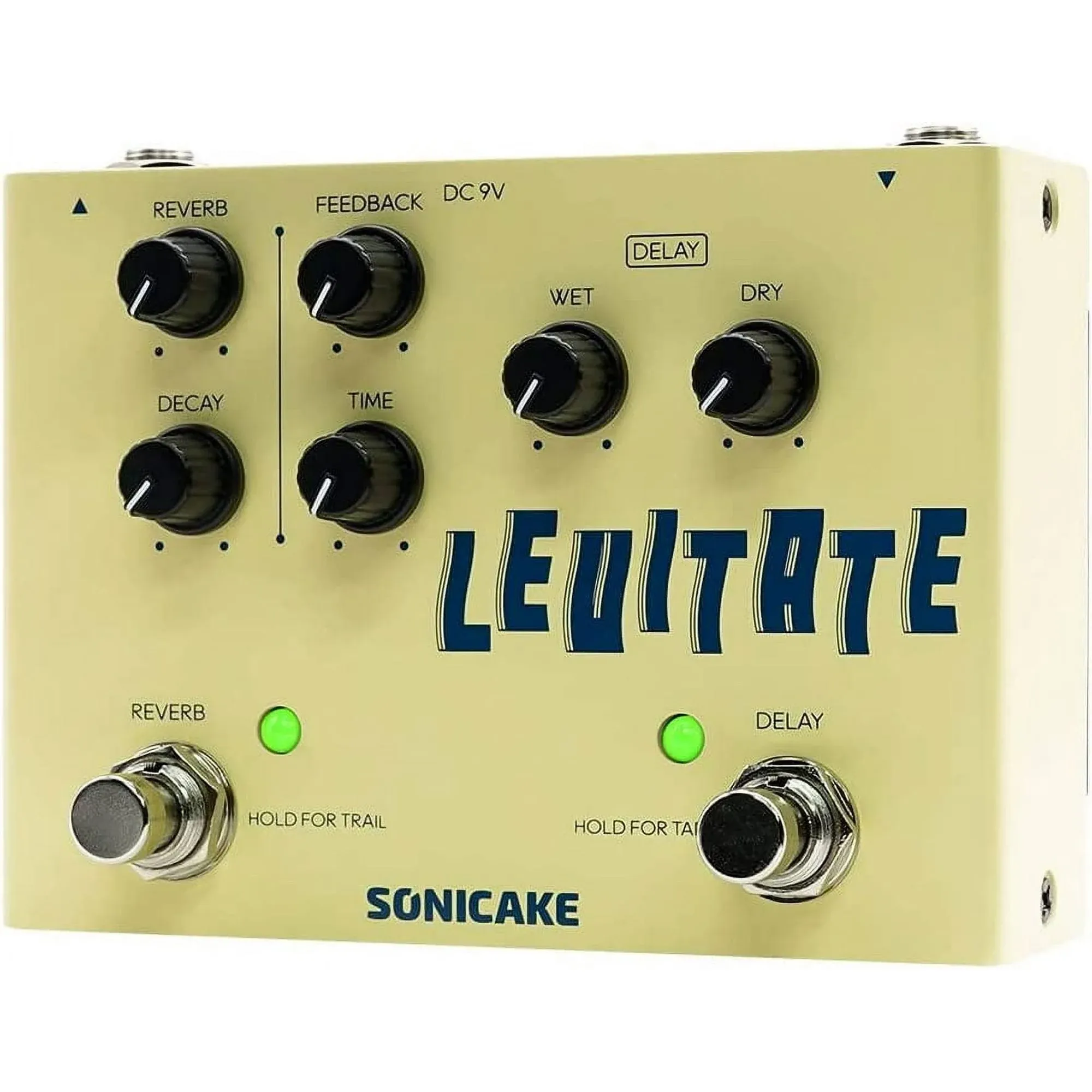 SONICAKE Delay Reverb 2 in 1 Guitar Effects Pedal Digital Levitate