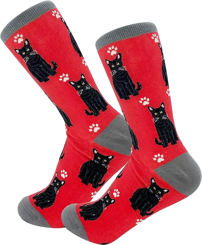 Black Cat  Happy Tails Socks