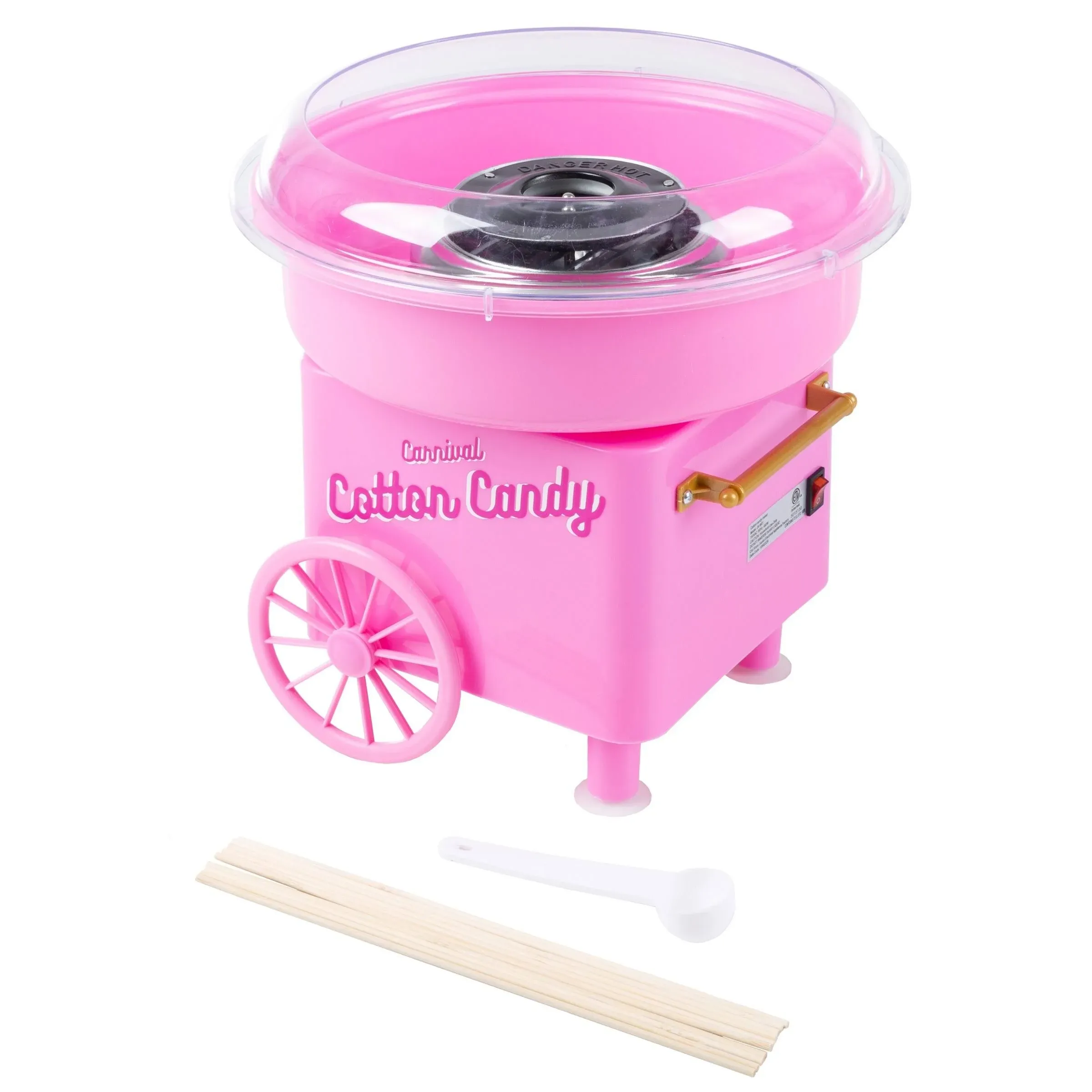 Countertop Cotton Candy Machine Includes Scoop and 10 Serving Sticks Works with ...