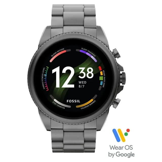 Fossil Men's Gen 6 44mm Stainless Steel Touchscreen Smartwatch