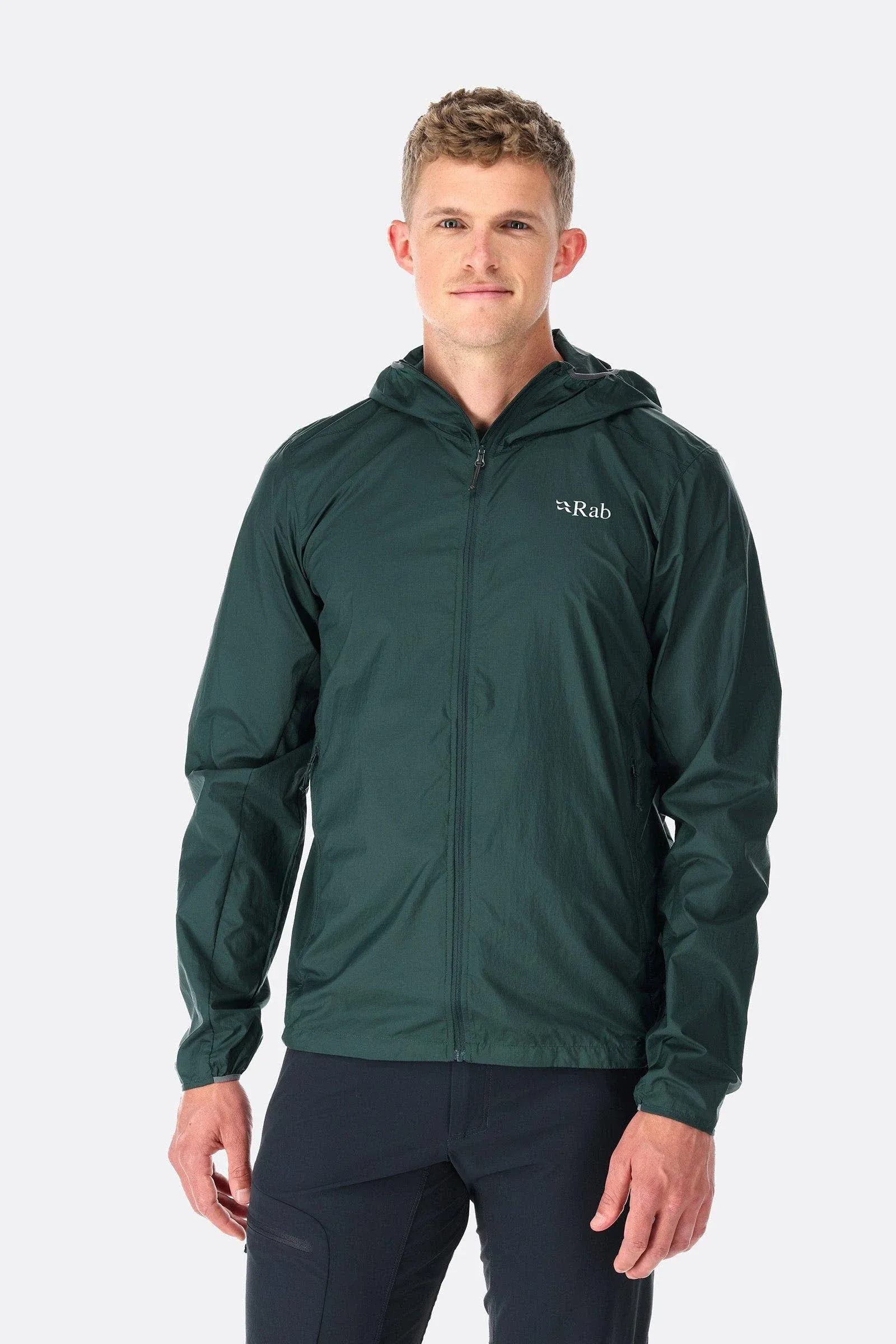 RAB Vital Windshell Hoody S / Green / Pine