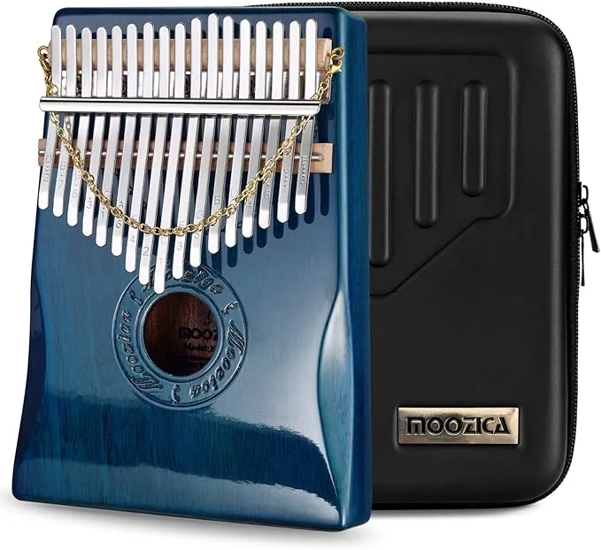 Moozica 17 Keys Kalimba Thumb Piano, Solid Mahogany Wood Professional Marimba ...