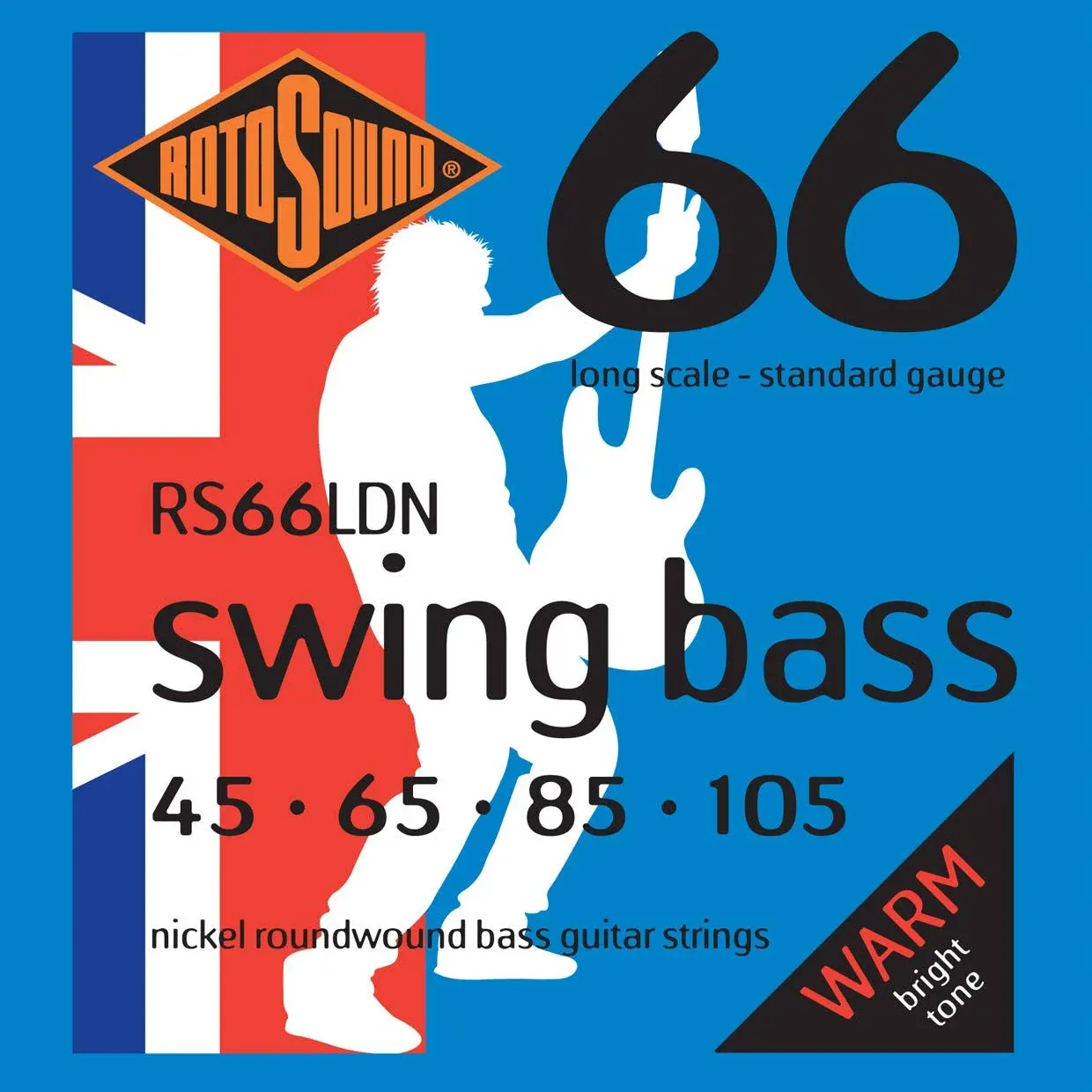 Rotosound Swing Bass Guitar Strings - Nickel RS66LDN