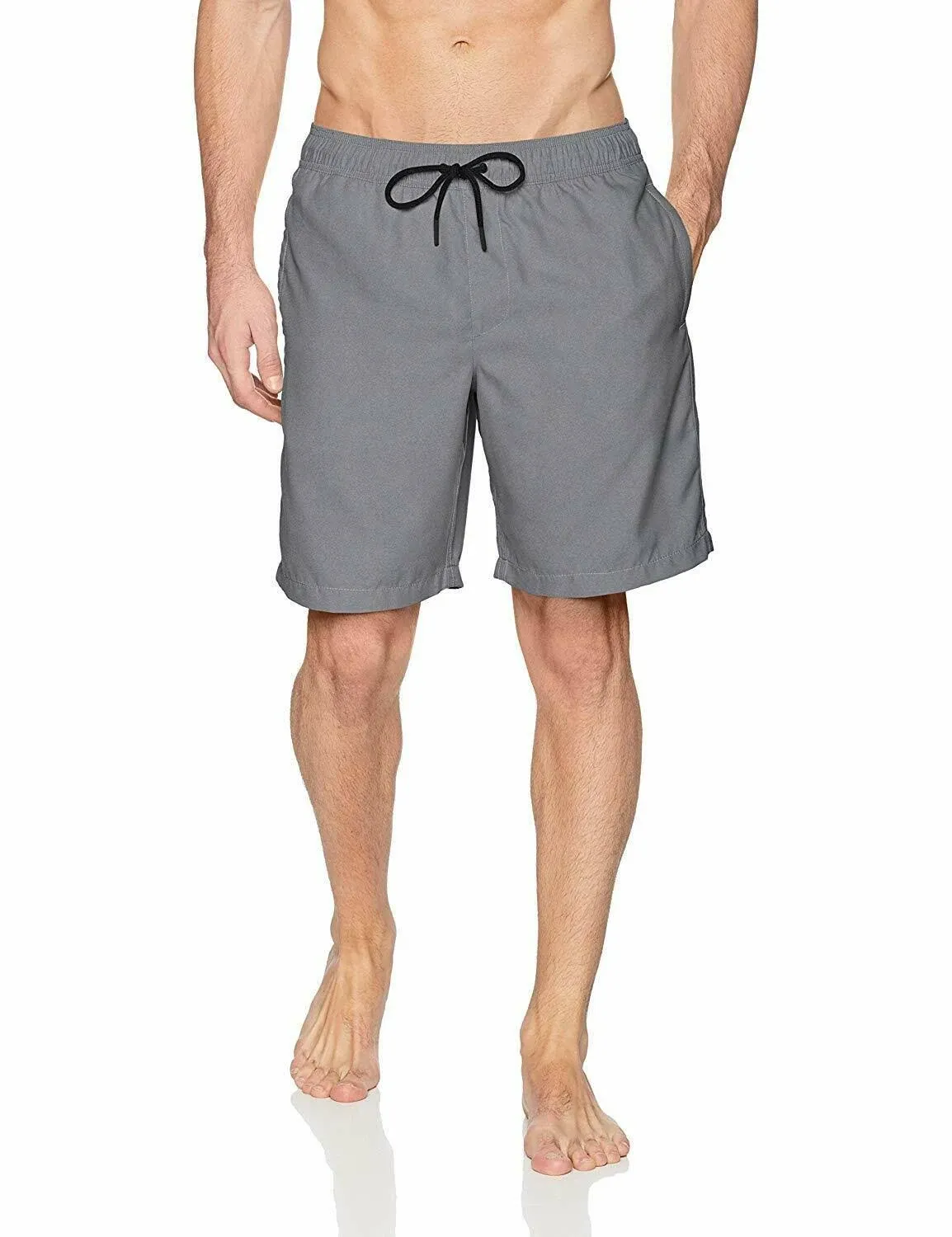 Amazon Essentials Men's 9" Quick-Dry Swim Trunk, Charcoal, Medium