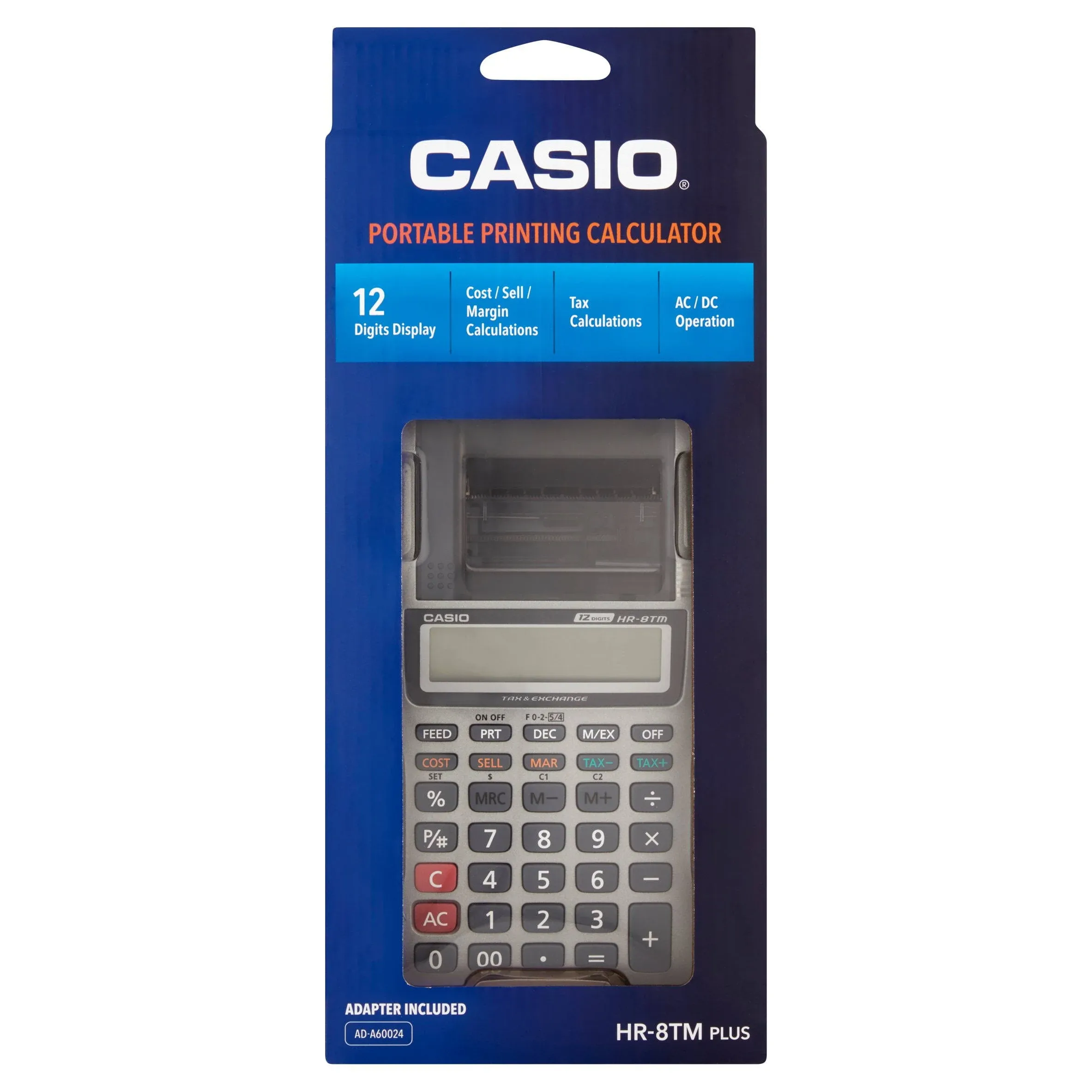 Casio HR-8TM Plus - Handheld Printing Calculator