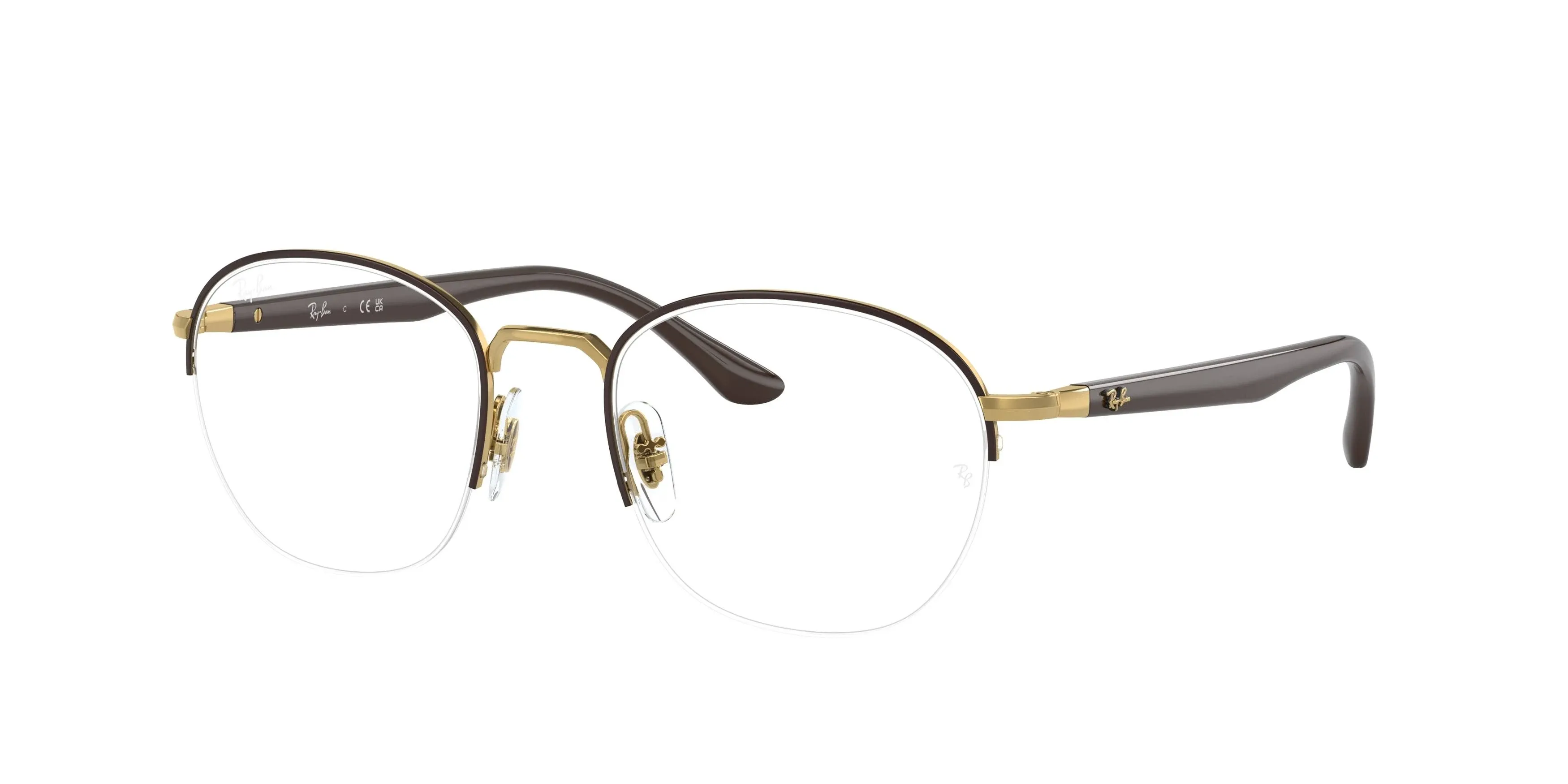 Ray Ban RX6487 Eyeglasses - 2905 Brown on Arista