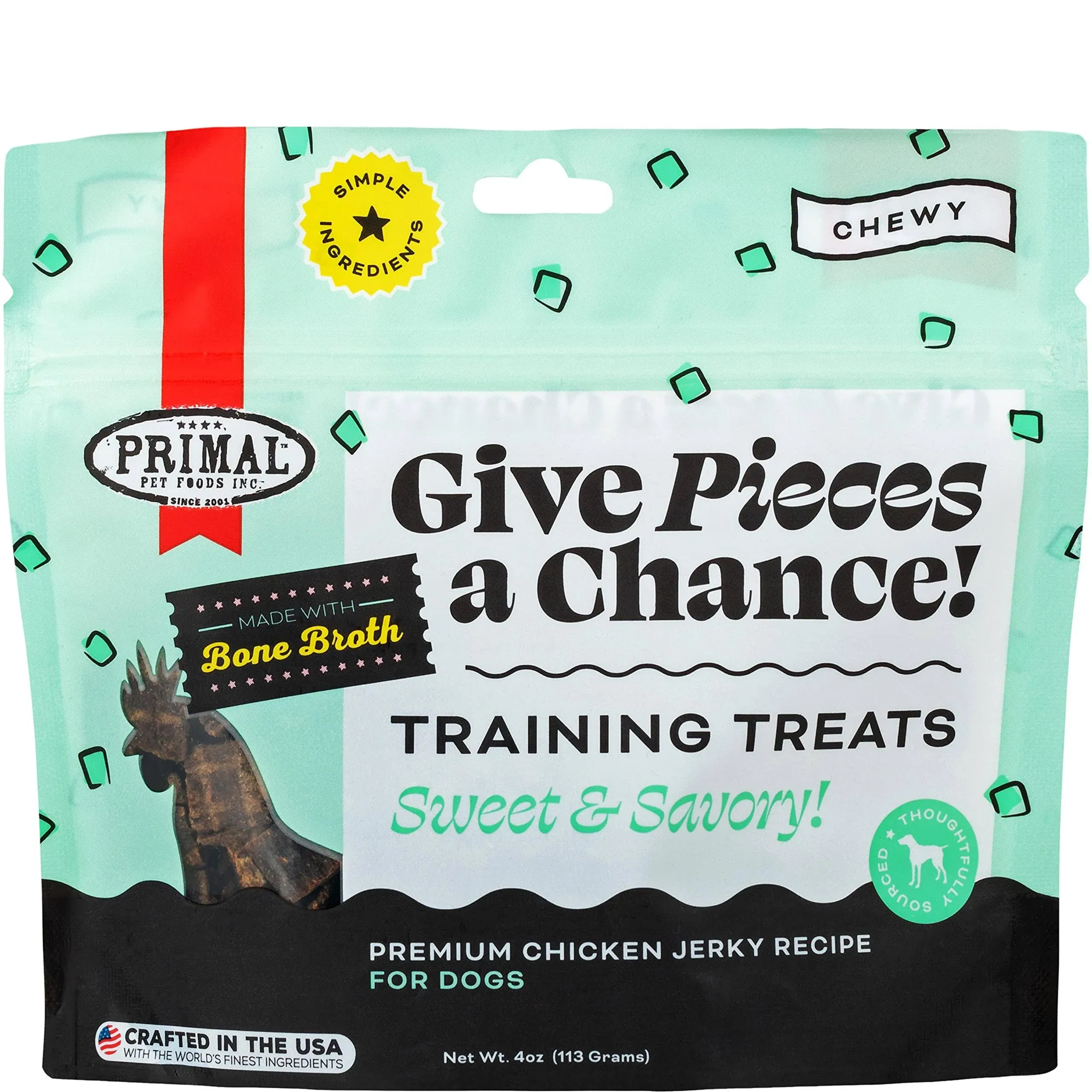 Primal Give Pieces A Chance Chicken Jerky Dog Treats