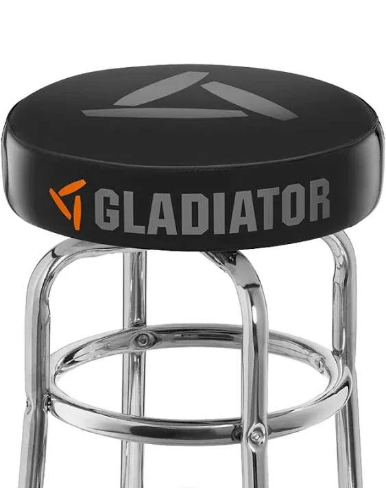 Gladiator GAAC30STJB Workbench Stool, 300 lb Capacity, Black