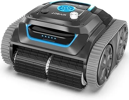 WYBOT High-end Cordless Wall Climbing Robotic Pool Cleaner with APP Mode, Smart Mapping Tech, Lasts 180mins, Automatic Pool Vacuum Robot with Powerful Suction, Fast Charging Fit for Inground Pools