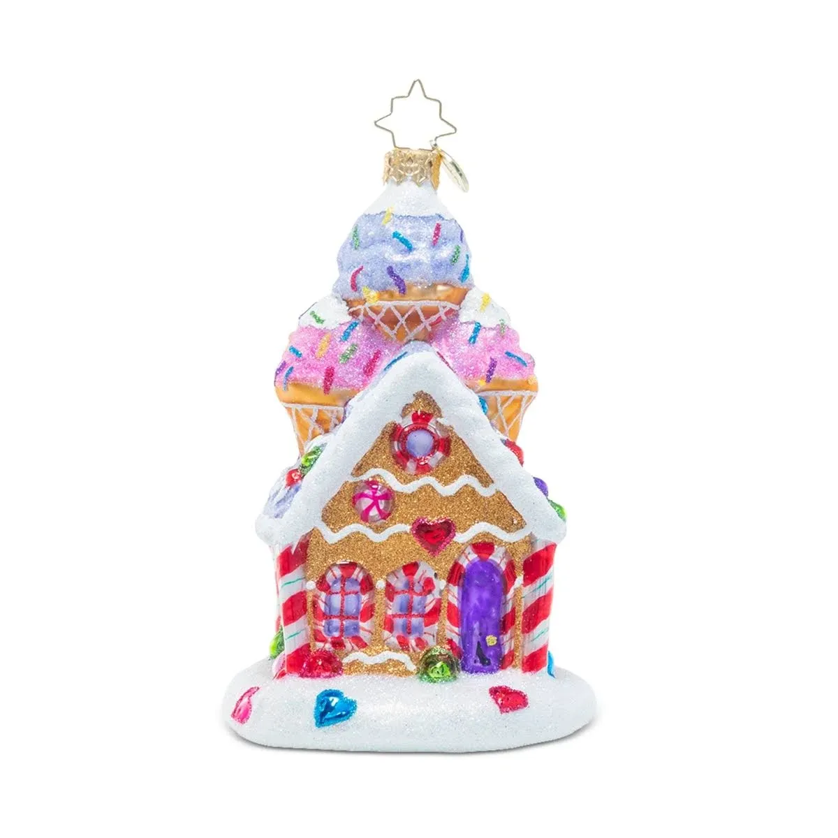 Sprinkled Sundae Chalet Gem Ornament