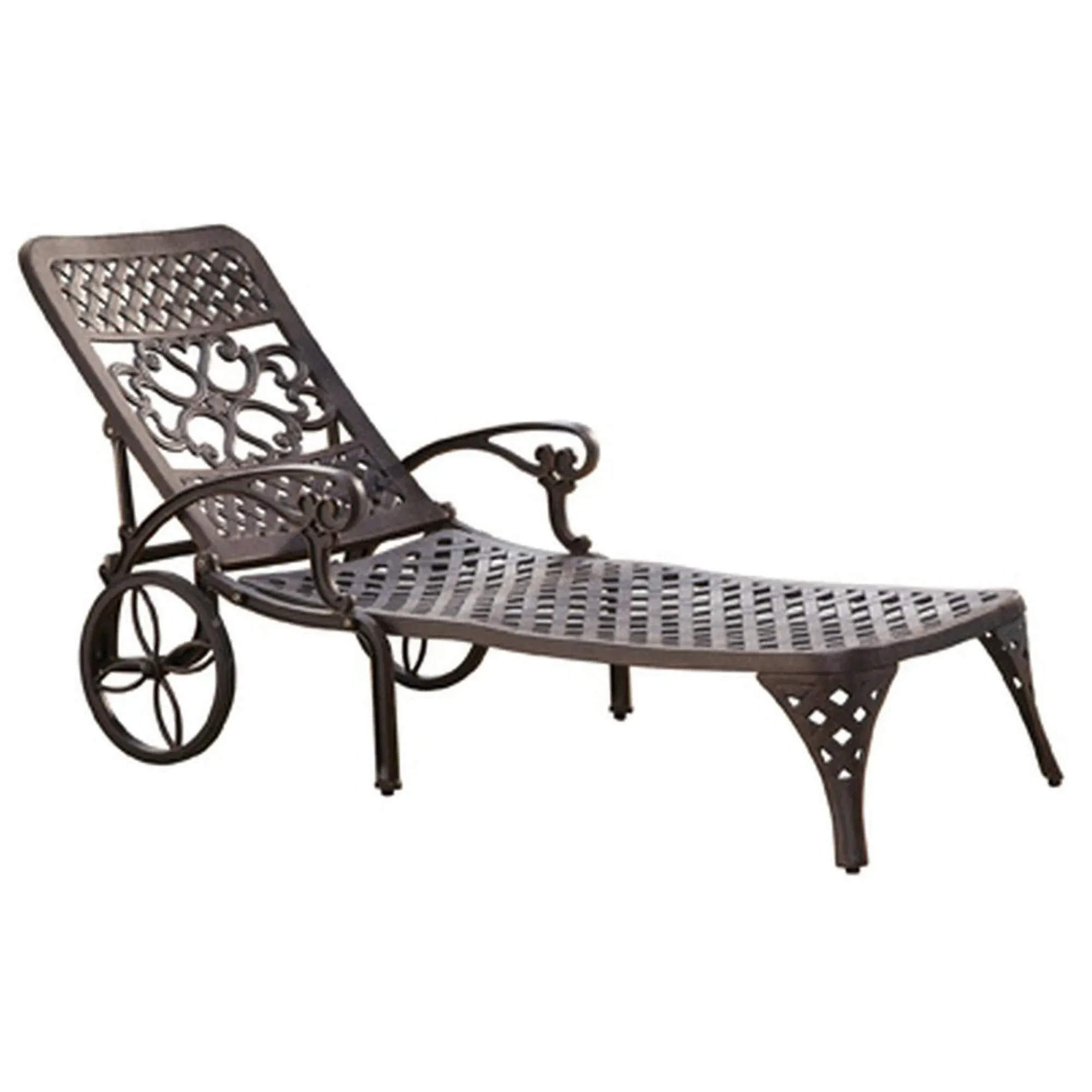 Homestyles 6655-83 Sanibel Outdoor Chaise Lounge, Bronze