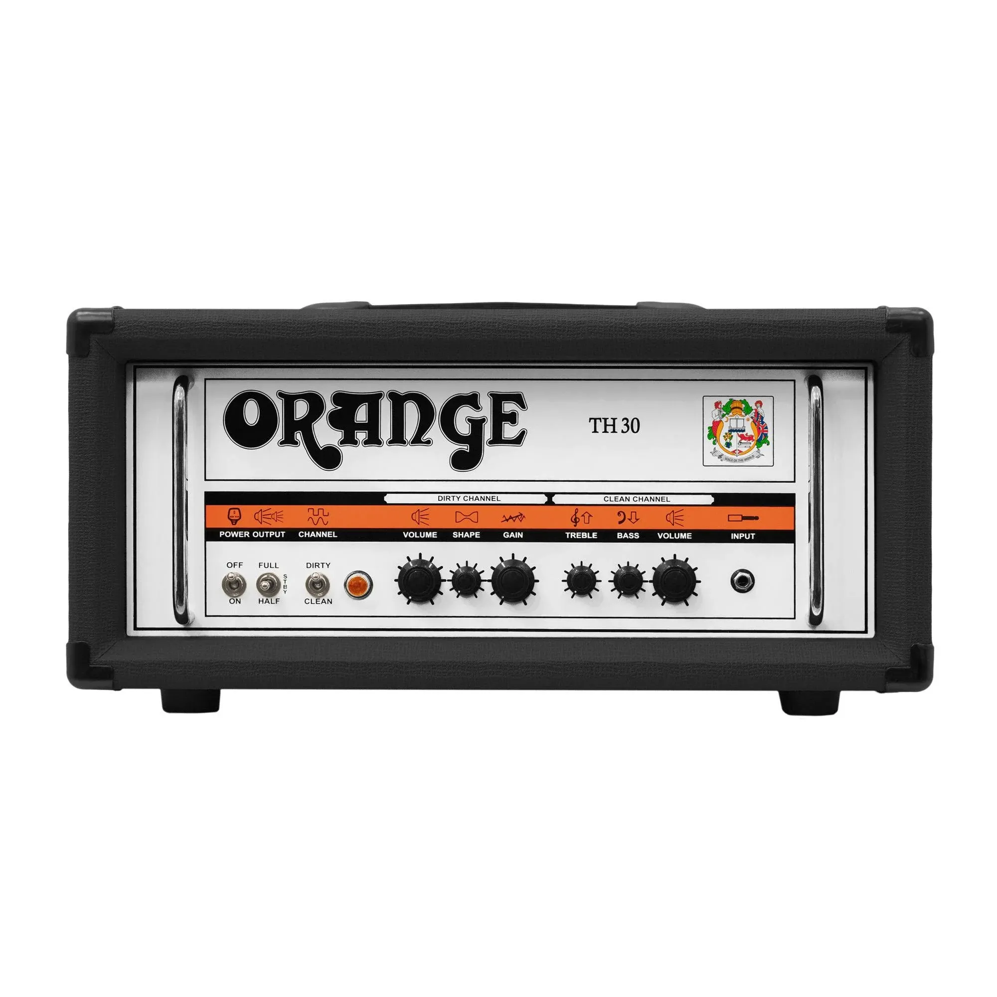 Orange Th30h 30-Watt 2-Channel Tube Head (Black)