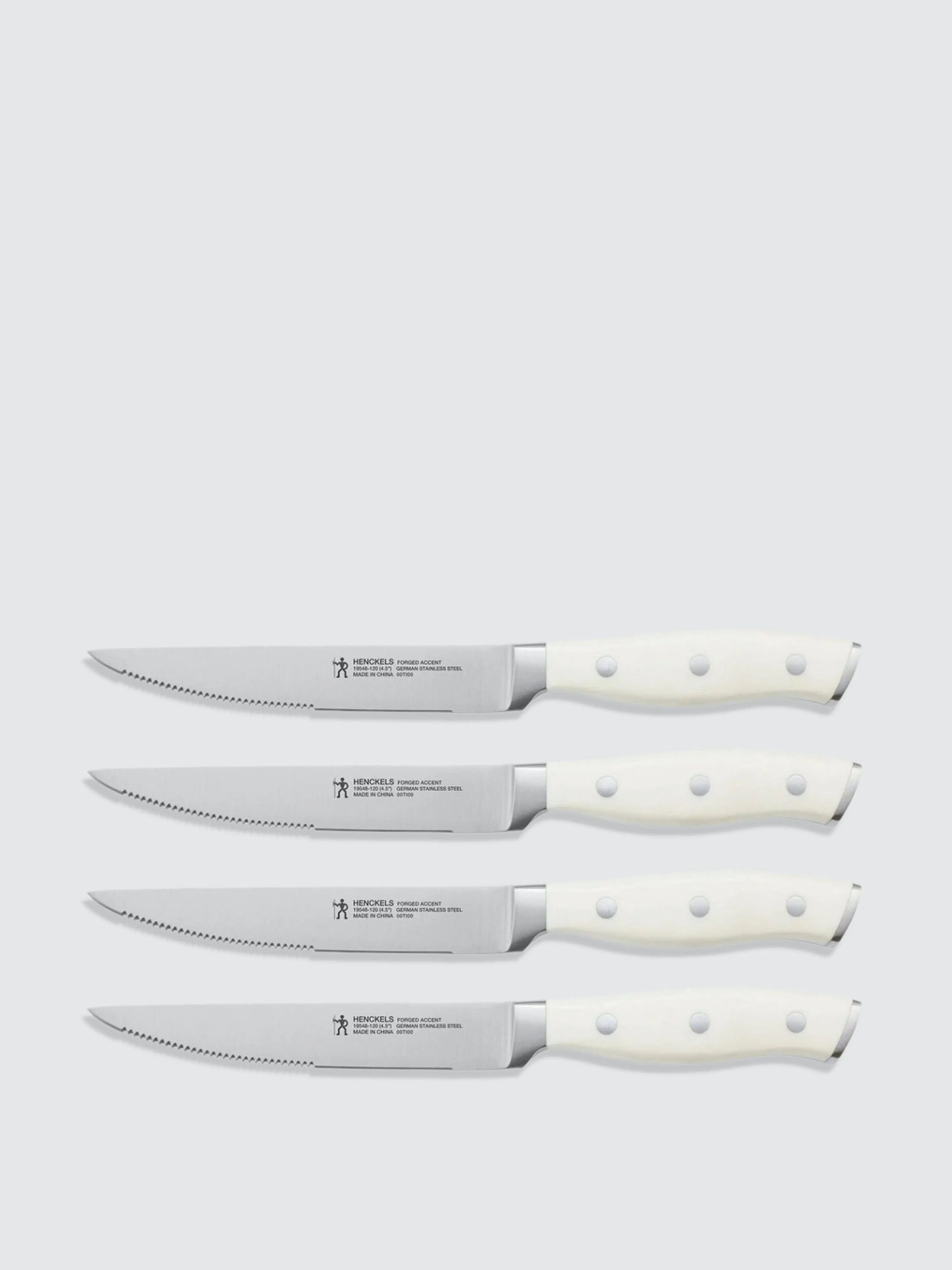 Henckels - Forged Accent 4-pc Steak Knife Set - White