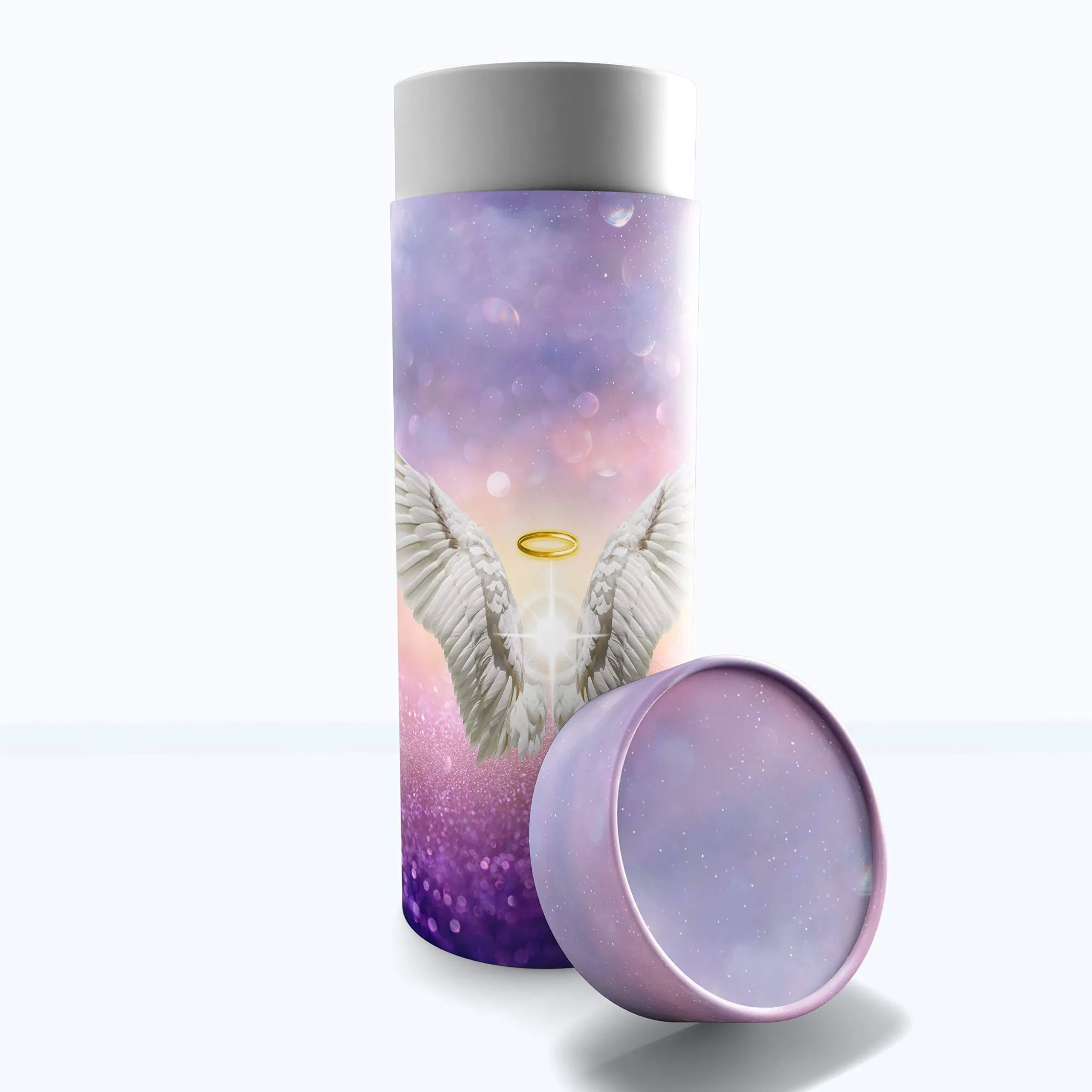 Guardian Angel (Purple) - Biodegradable & Eco Friendly Burial or Scattering Urn / Tube