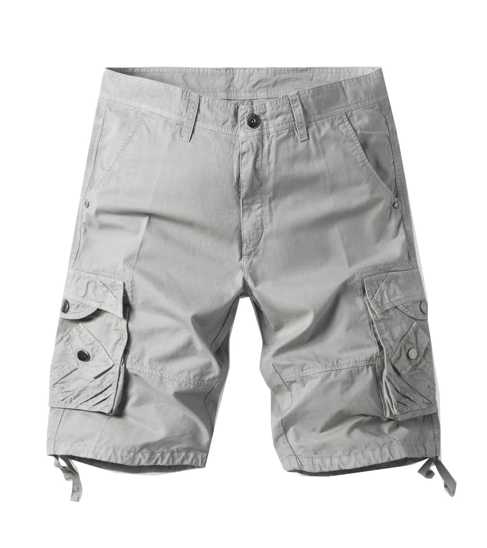 DONGD Mens Camo Cargo Shorts Relaxed Fit Outdoor Cotton Twill Cargo Shorts