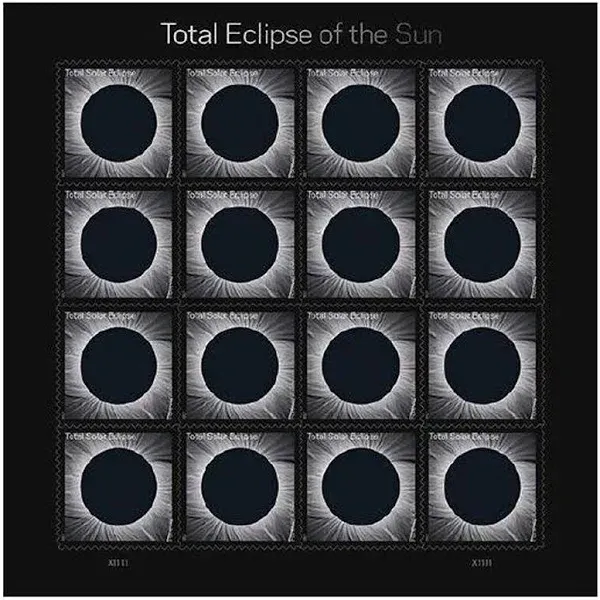 US Scott 5211, Total Eclipse of the Sun, 2017, sheet of 16 stamps, NH