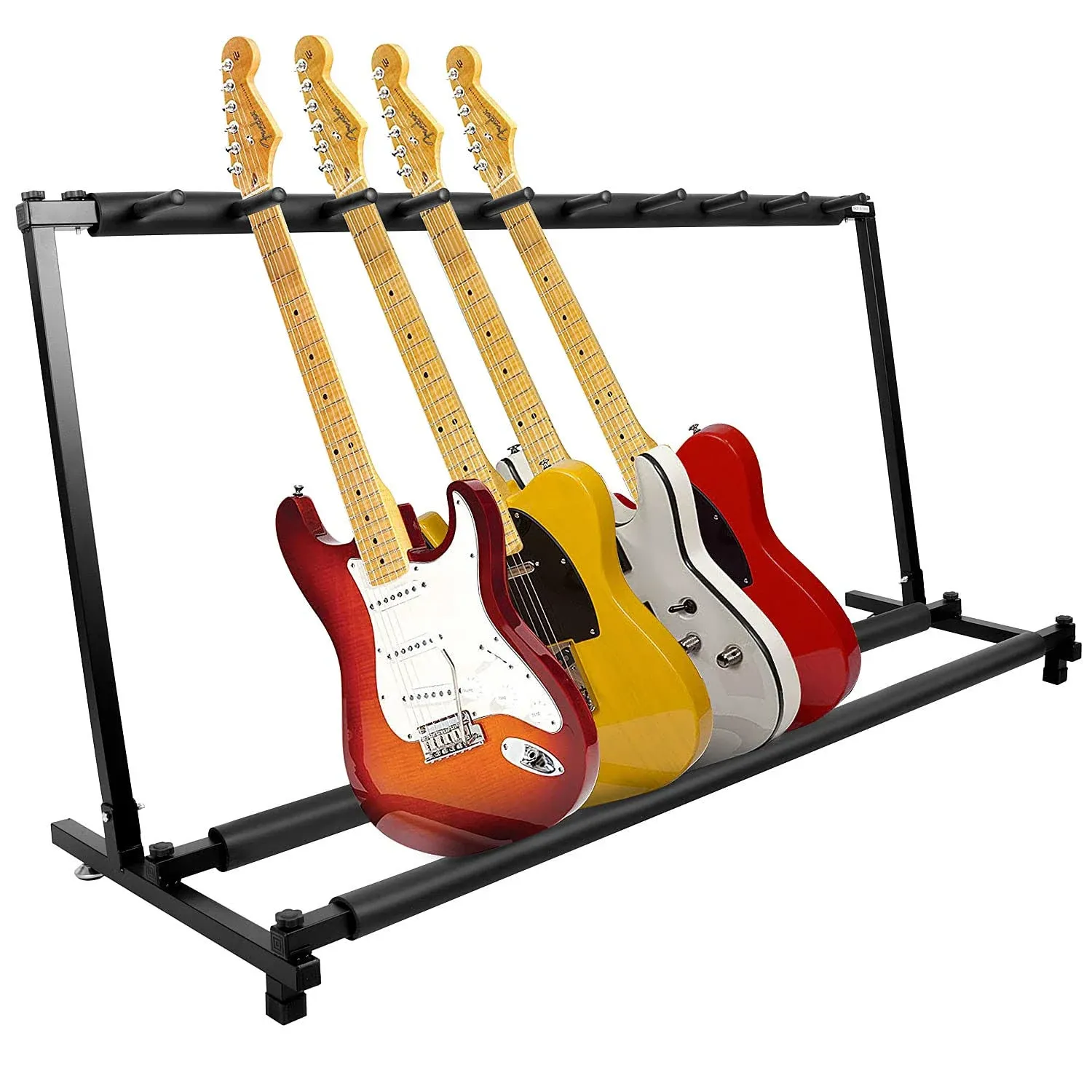 Kuyal Guitar Stand,Multi-Guitar Display Rack Folding Stand Band Stage Bass ...