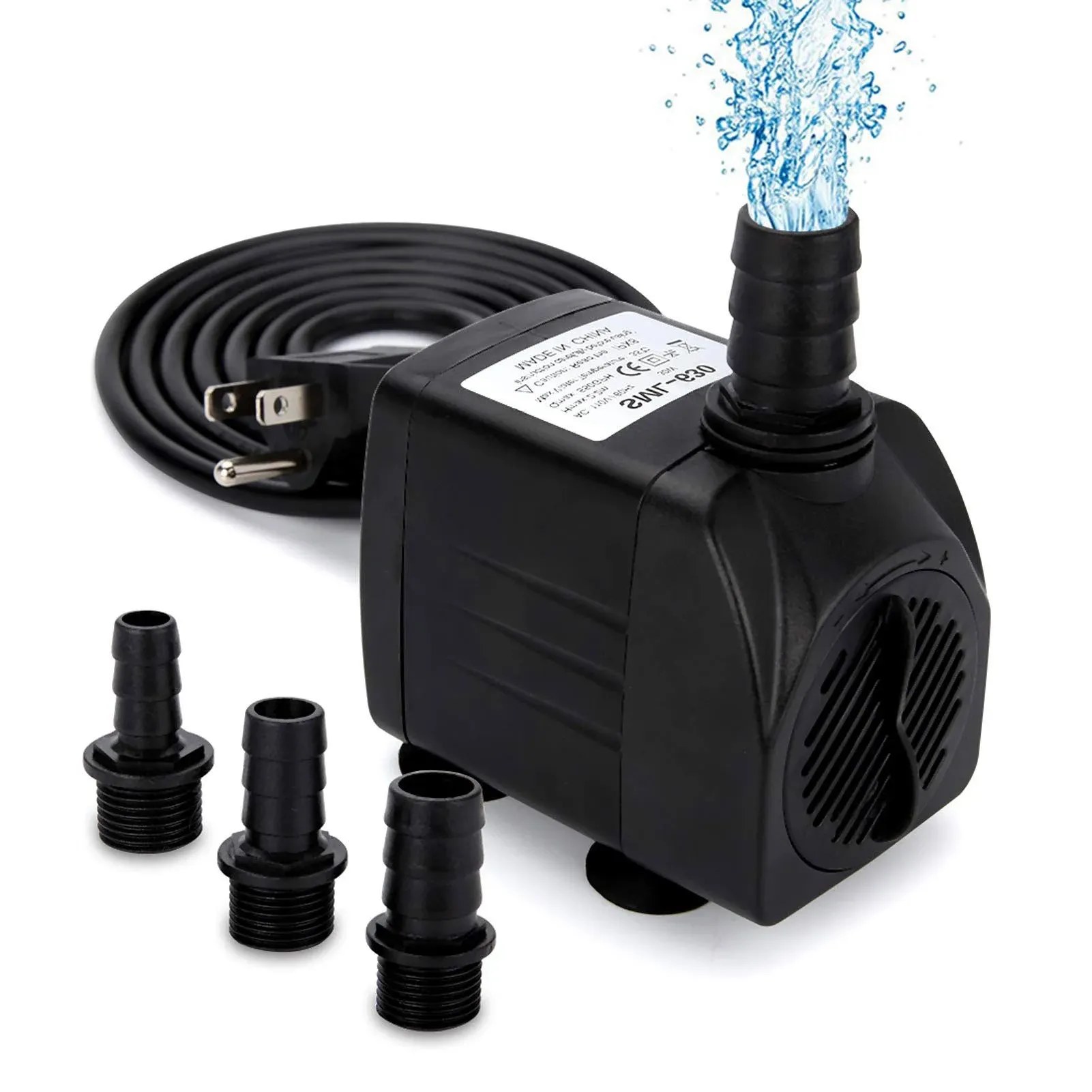 GROWNEER 550GPH Submersible Pump 30W Ultra Quiet Fountain Water Pump, 2000l/h ...