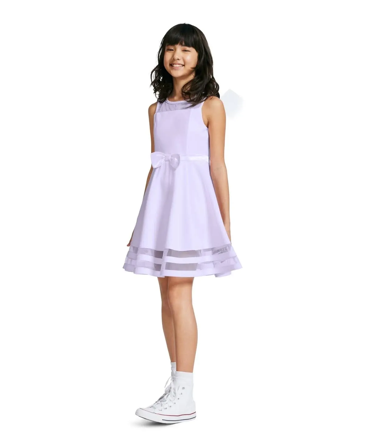 Calvin Klein Girls' Legacy Party Dress, Fit and Flare Silhouette