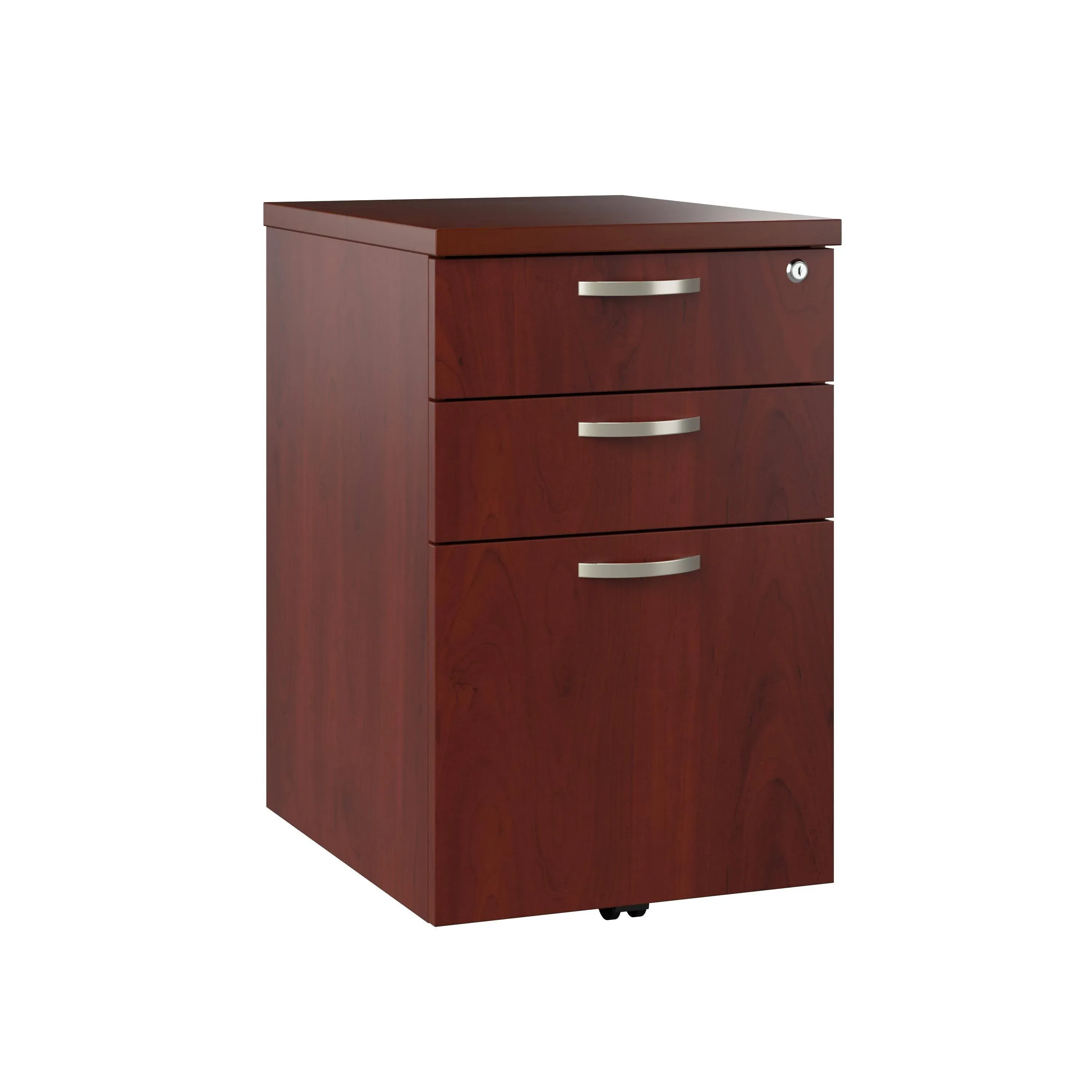 Bush Business Furniture Office in An Hour Mobile File Cabinet Hansen Cherry