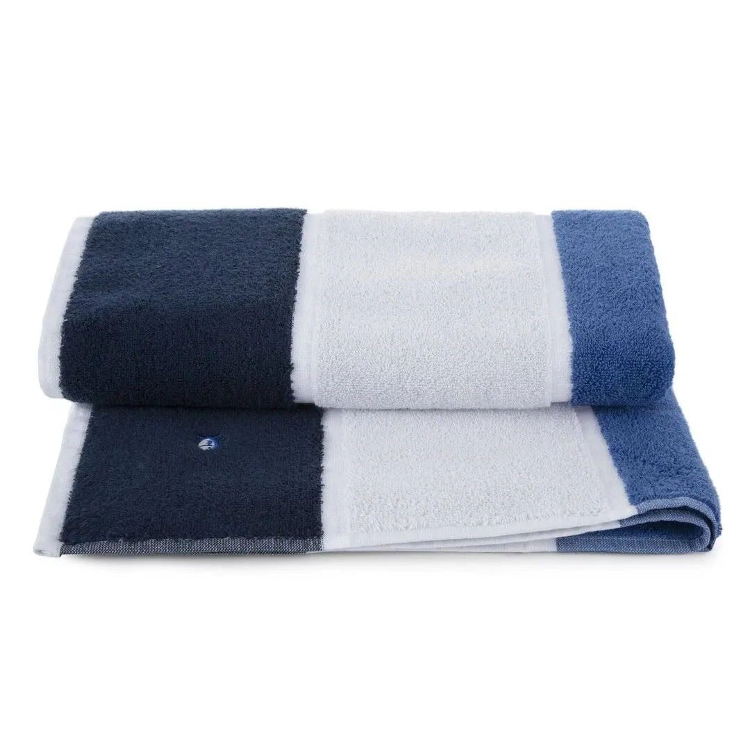 Southern Tide Performance Stripe Bath Towel - Cobalt