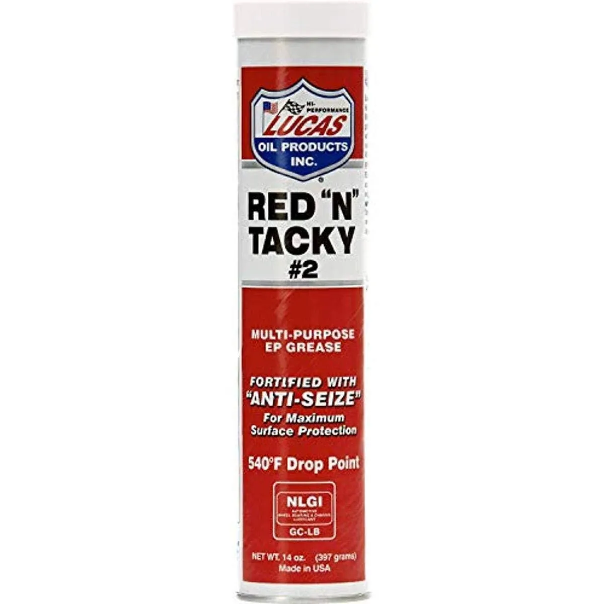 Lucas Oil 10005 Red &#039;N&#039; Tacky Grease - 14 Oz.