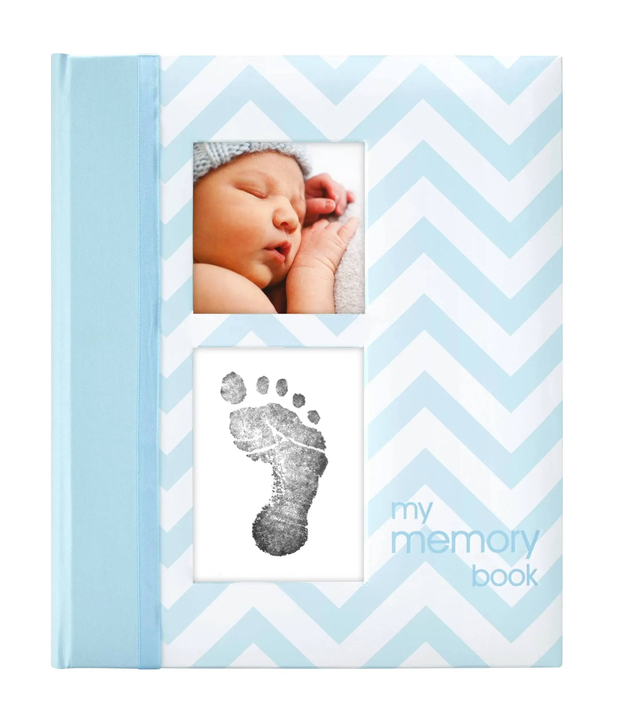 Pearhead Baby Book - Chevron Blue