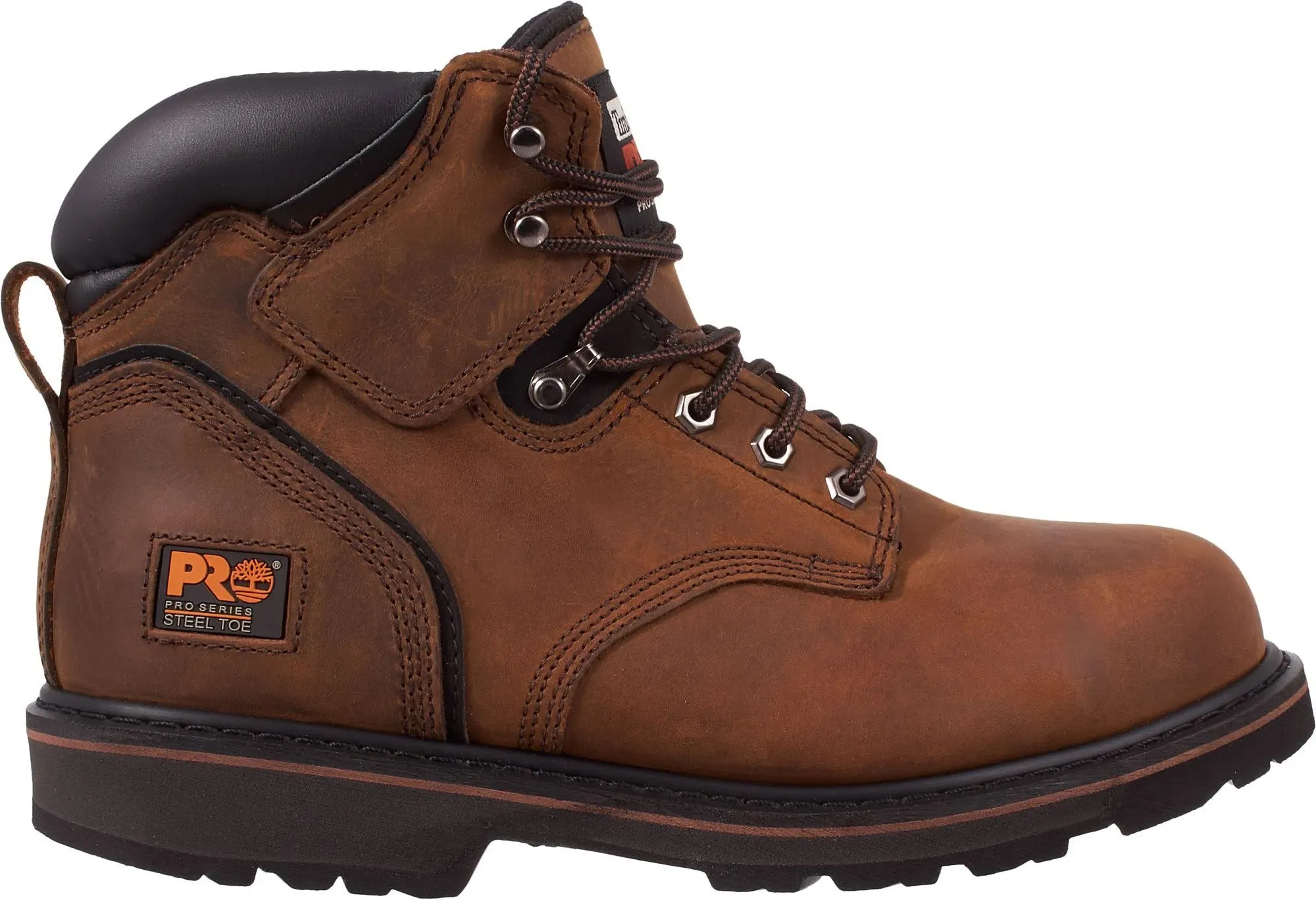 "Timberland PRO Boots: Men's Pit Boss Brown 33034 EH Steel Toe Work Boots"