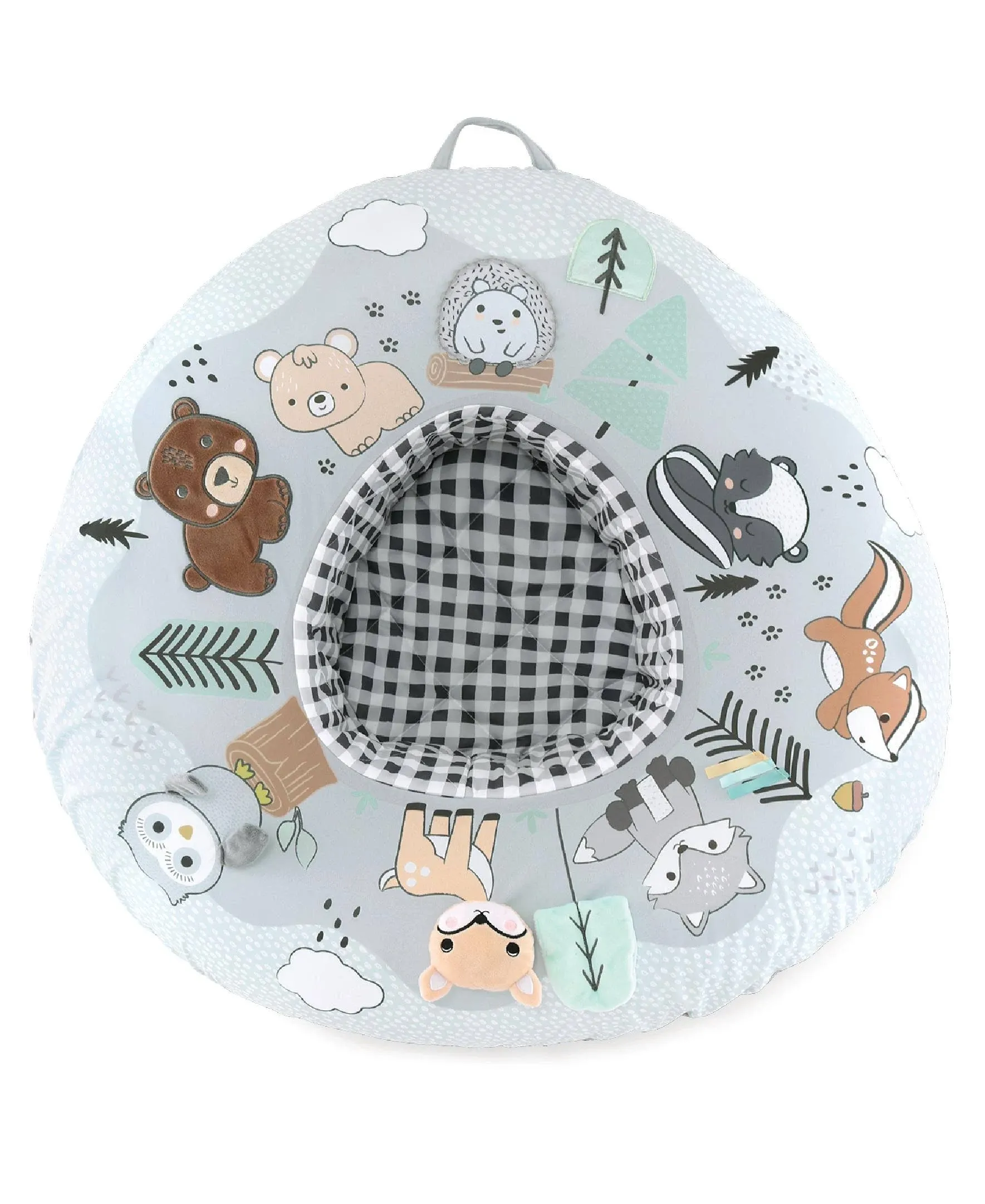 The Peanutshell Play Ring for Babies | Activity Center Baby &amp; Grey, Green 