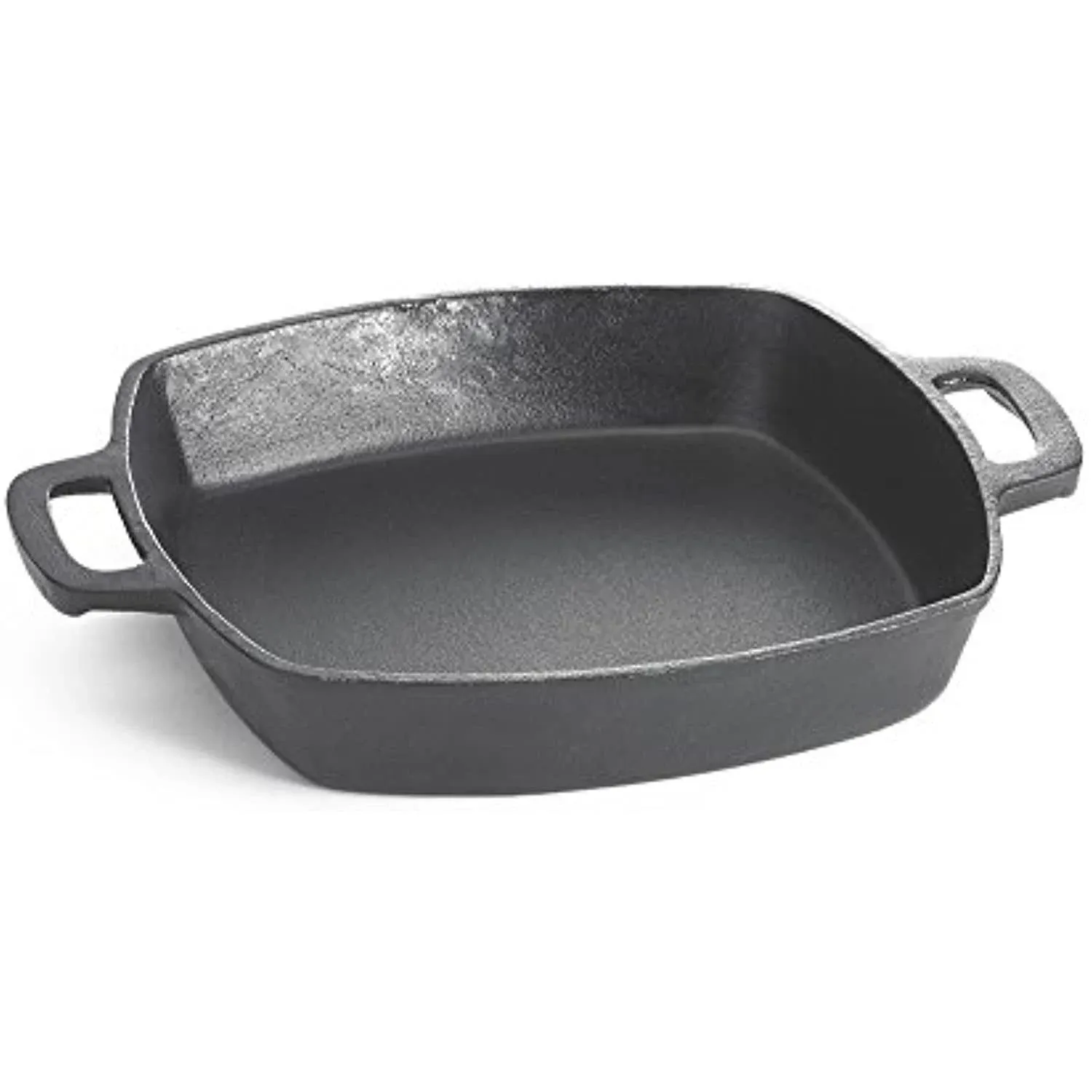 TableCraft Pre-Seasoned 10" Cast Iron Square Fry Pan | Commerical Quality for Restaurant or Home Kitchen Use, 2 quart, Black