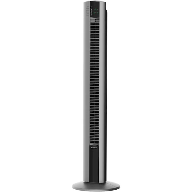 Lasko 48" Space-Saving Oscillating Performance Tower Fan with Remote, T48314, Grey