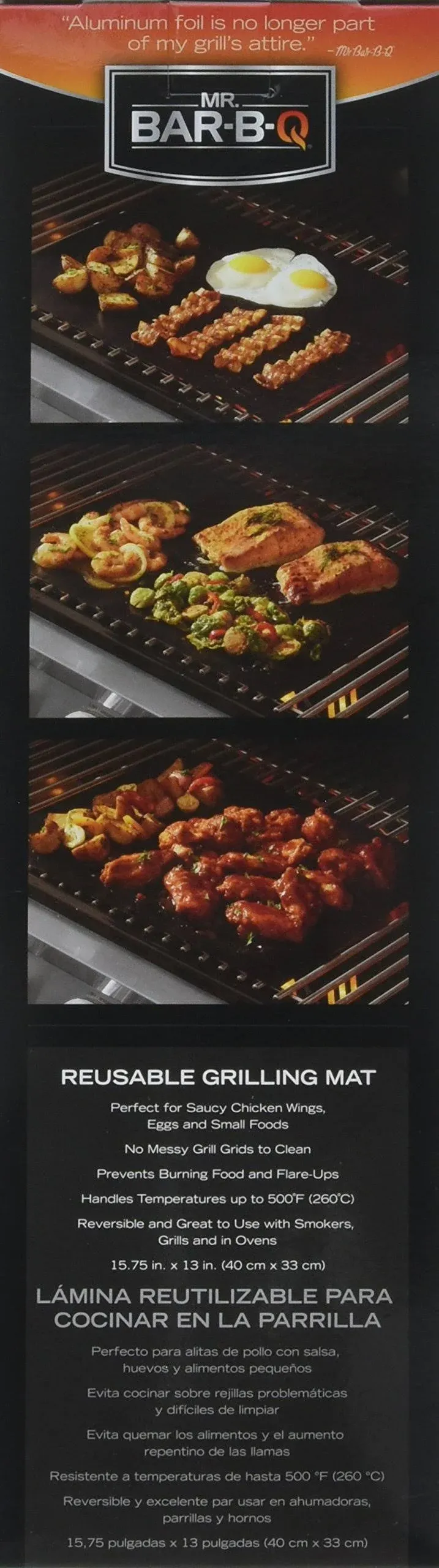 06012X Chef Master 15-3/4"W x 13"D, Mr. Bar-B-Q® Grilling Mat - Each